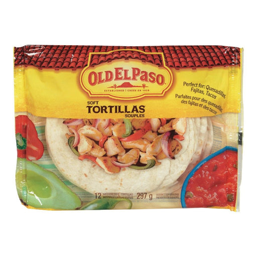 OLD EL PASO TORTILLA FARINE MOYEN 297 G