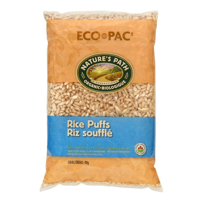 NATURES PATH ECO PAC ORGANIC PUFFED RICE CEREALS, 170 G