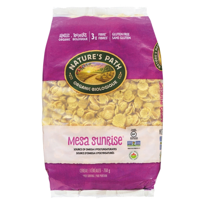 NATURE'S PATH, MESA SUNRISE FLOCONS DE MAÏS SANS GLUTEN BIO, 750 G