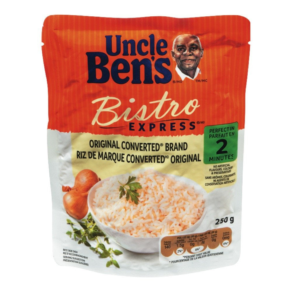 UNCLE BENS BISTRO EXPRESS ORIGINAL CONVERTED RICE, 250 G — Marché Nuvo