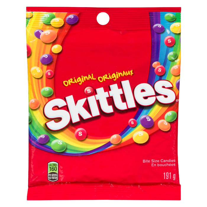 SKITTLES BONBONS BOUCHEES ORIGINAUX, 191 G