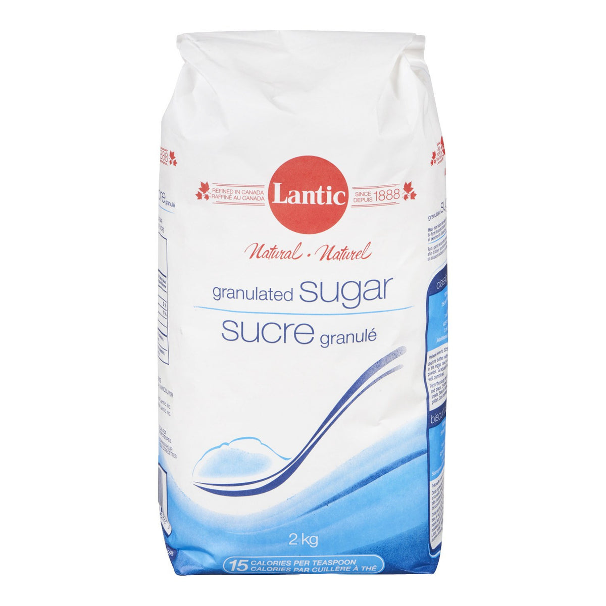 LANTIC NATURAL GRANULATED SUGAR, 2 KG — Marché Nuvo