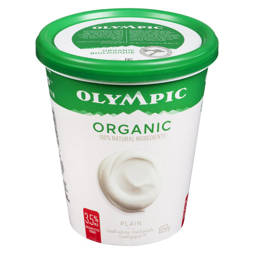 OLYMPIC ORGANIC YOGOURT 3.5%MG NATURE 650 G