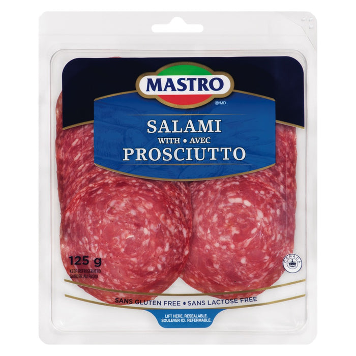 MASTRO, SALAMI AVEC PROSCIUTTO, 125G