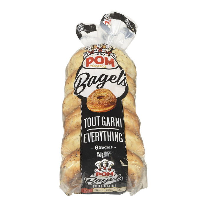POM BAGELS TRANCHES TOUT GARNI 6S 450 G