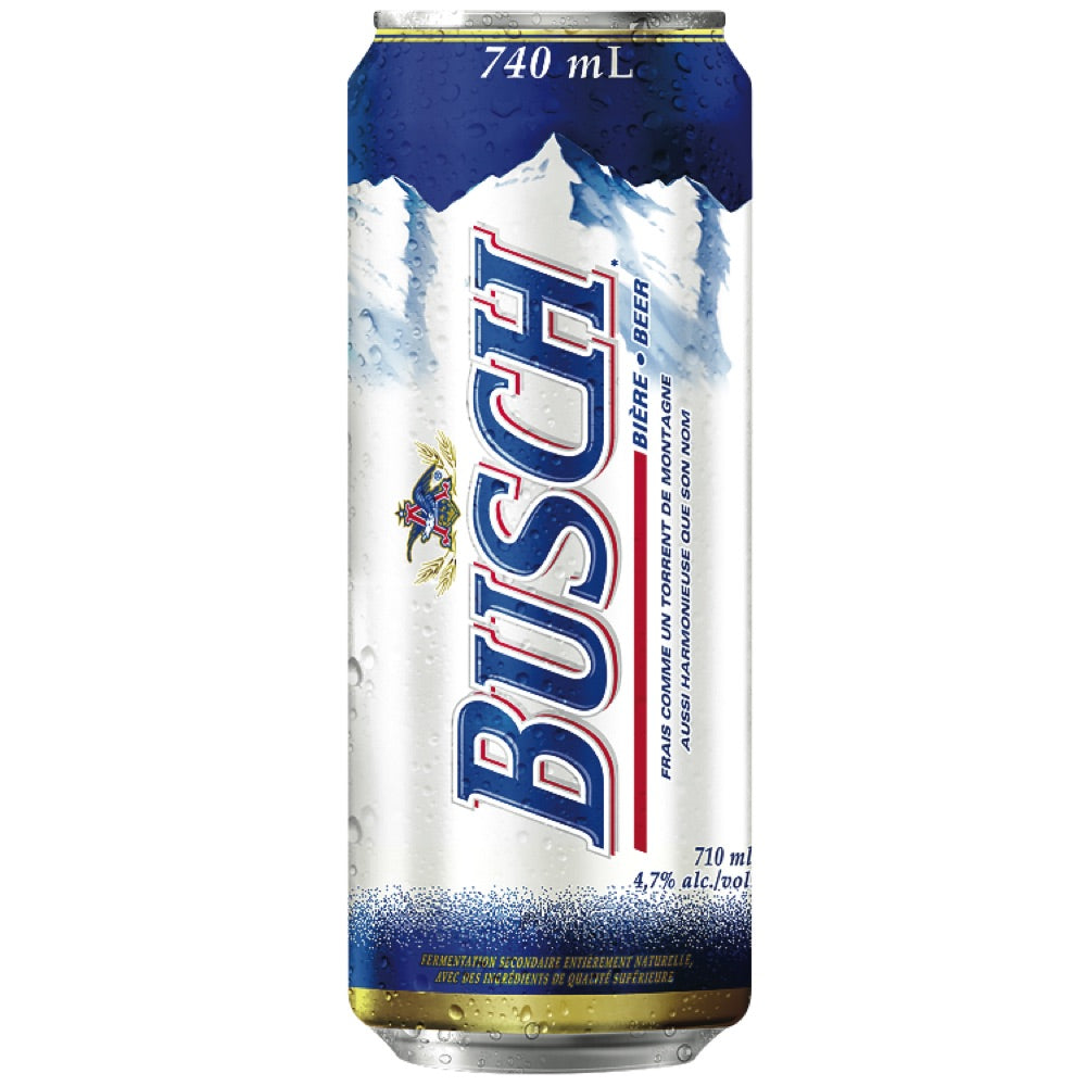 BUSCH, BIÈRE BLONDE 4.7%, 740 ML — Marché Nuvo