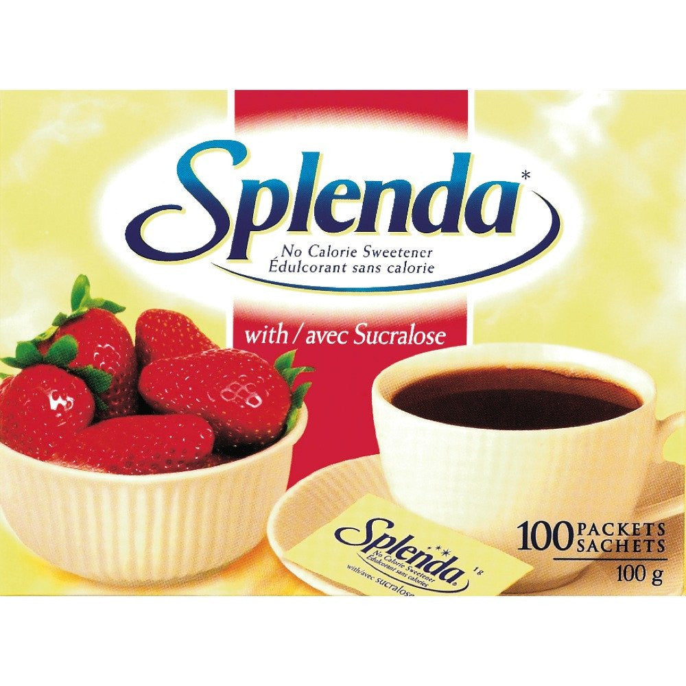 SPLENDA SWEETENER SACHET, 100 UN — Marché Nuvo