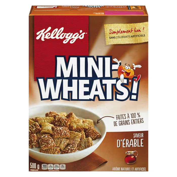 KELLOGG'S, MINI-WHEATS À L'ÉRABLE, 500 G