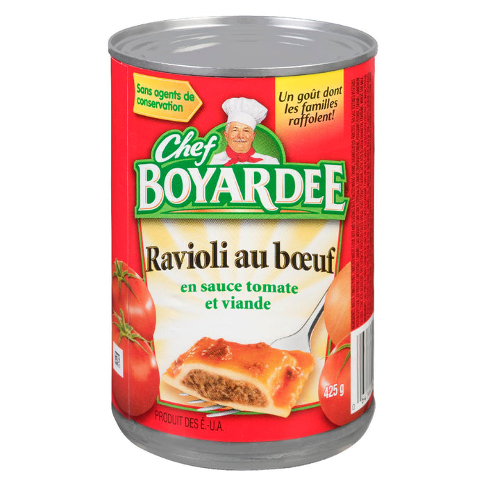 CHEF BOYARDEE RAVIOLI BEEF, 425 G