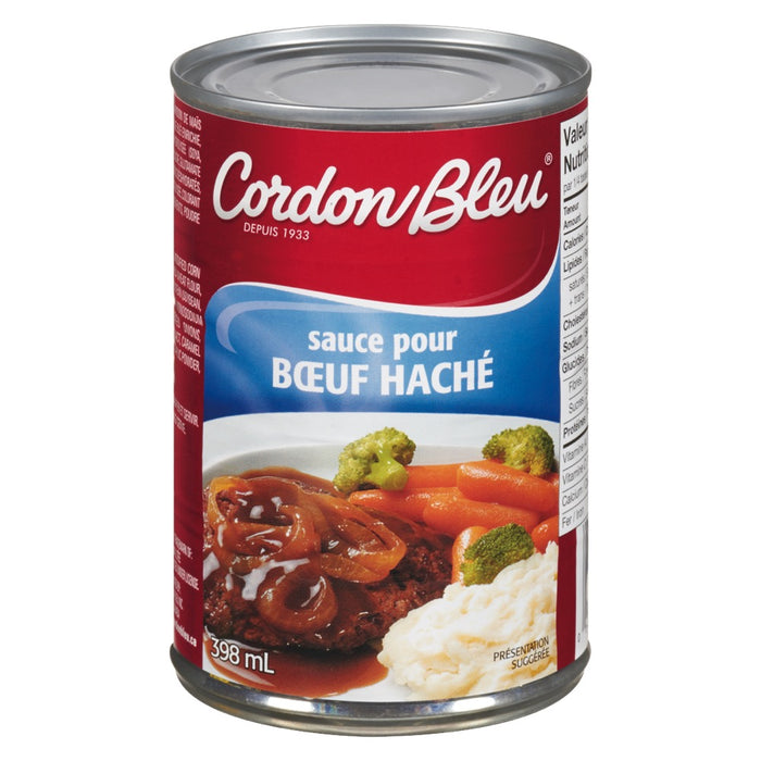 CORDON BLEU, SAUCE POUR BOEUF HACHÉ, 398 ML