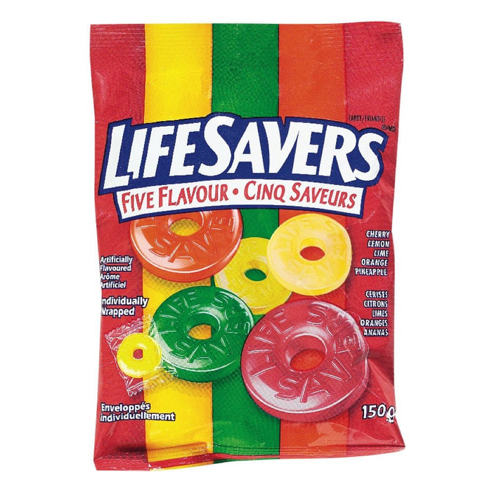 LIFE SAVERS BONBON 5 SAVEURS  150 G