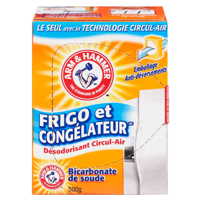 ARM &amp; HAMMER FRIDGE AND FREEZER BAKING SODA AIR CIRCULATED DEODORIZER, 500 G