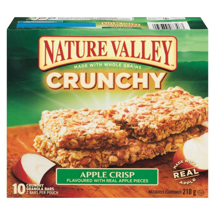 NATURE VALLEY BARRE CROQUANTE CROUSTADE AU POMMES 210 G