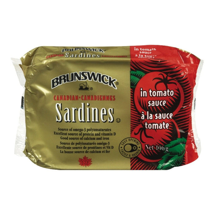 BRUNSWICK SARDINE SAUCE TOMATE 106 G