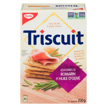 CHRISTIE TRISCUIT ROSEMARY CRACKERS OLIVE OIL, 200 G