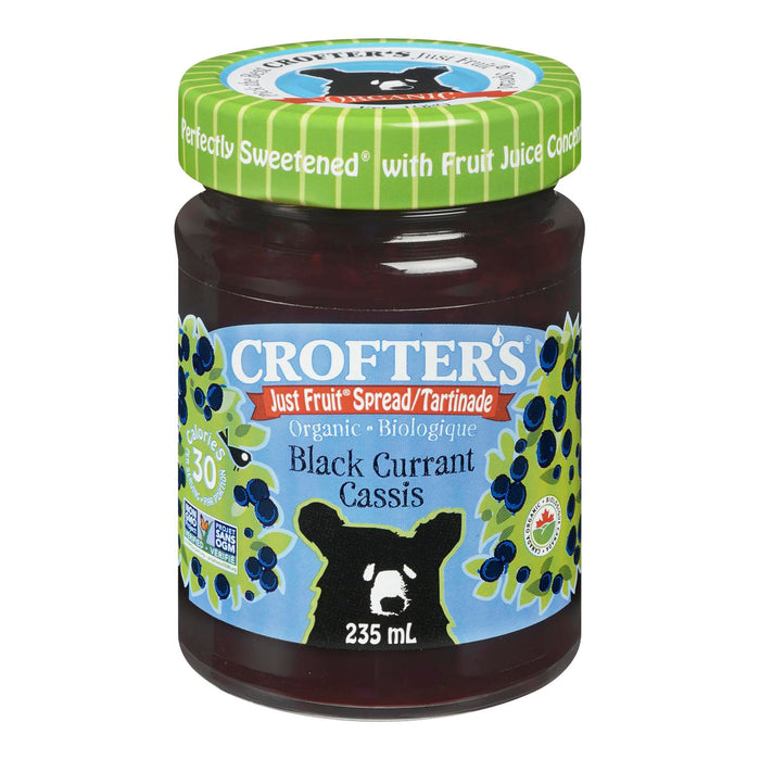CROFTERS JUST FRUIT TARTINADE CASSIS BIOLOGIQUE, 235 ML