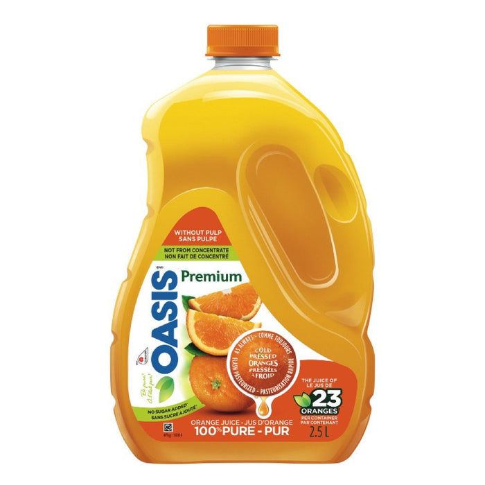 OASIS JUS D'ORANGE SANS PULPE 2.5 L