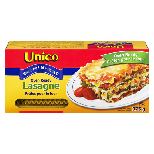 UNICO LASAGNE PRET AU FOUR 375 G