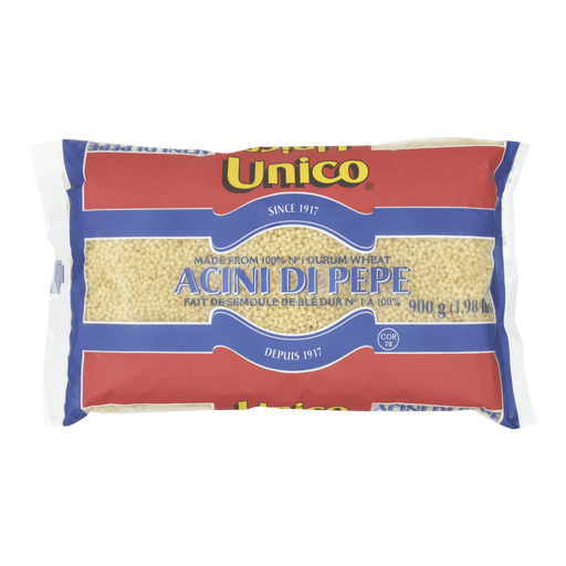 UNICO PATES ACINI DI PEPE 900 G