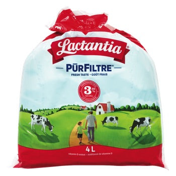 LACTANTIA LAIT 3.25% PUREFILTRE SAC 4 L