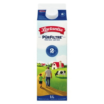 LACTANTIA LAIT PURFILTRE 2% 1 L