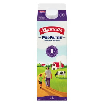 LACTANTIA LAIT 1% PURFILTRE CARTON 1 L