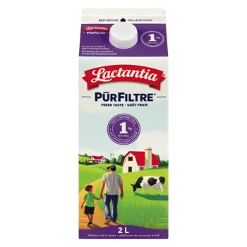 LACTANTIA LAIT 1% PURFILTRE CARTON 2 L