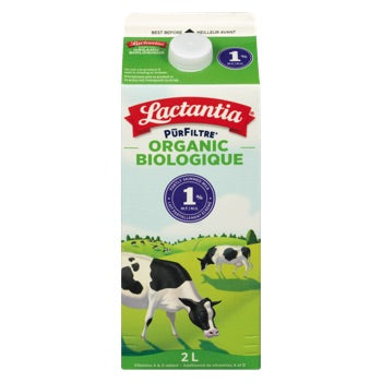 LACTANTIA LAIT BIOLOGIQUE 1% 2 L