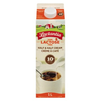 LACTANTIA, CRÈME À CAFE 10% SANS LACTOSE, 1L