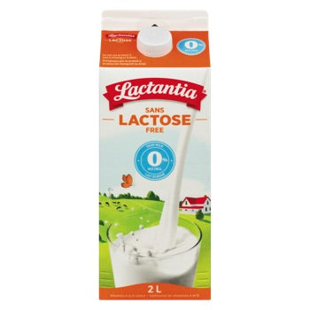 LACTANTIA, LAIT ÉCREMÉ SANS LACTOSE, 2L