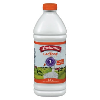 LACTANTIA, LAIT 1% SANS LACTOSE, 1.5L