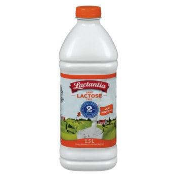 LACTANTIA, LAIT 2% SANS LACTOSE, 1.5L