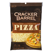 CRACKER BARREL, 3 FROMAGES RÂPÉS POUR PIZZA, 320 G