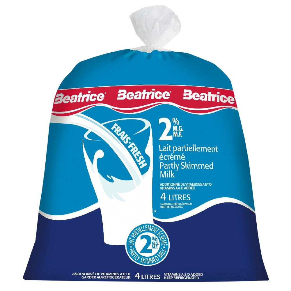 beatrice milk 2 bag 4 l