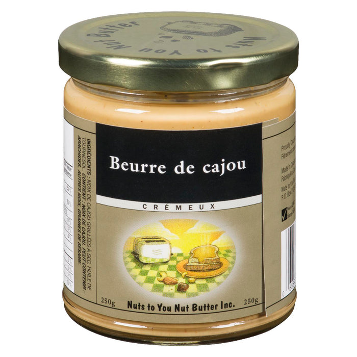 NUTS TO YOU NUT BUTTER BEURRE DE CAJOUX CREMEUX, 250 G