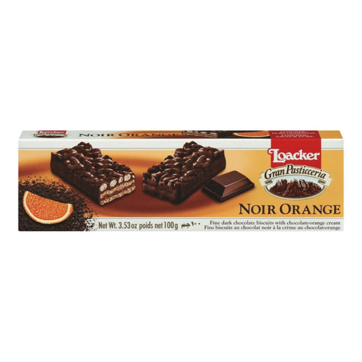 LOACKER BISCUIT GRAN PASTICCERIA NOIR ORANGE 100 G