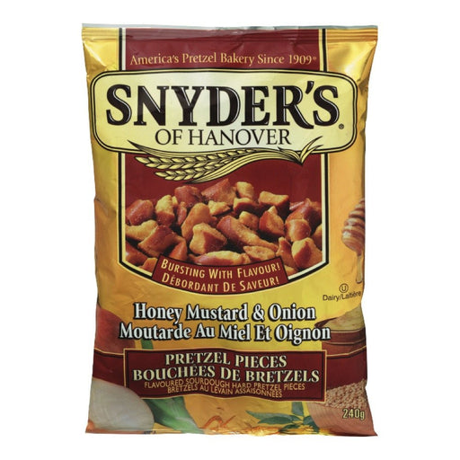 SNYDERS BOUCHÉES MIEL, MOUTARDE ET OIGNONS 240 G
