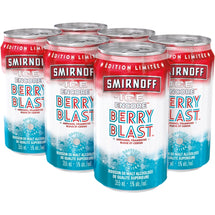 SMIRNOFF ICE, BERRY BLAST SPARKLING ALCOHOLIC DRINK 5%, 6 X 355 ML