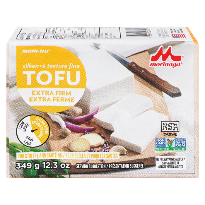 MORINAGA MORI NUDE TOFU EXTRA FIRM FINE TEXTURE, 349 G