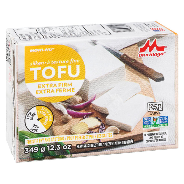 MORINAGA MORI NUDE TOFU EXTRA FIRM FINE TEXTURE, 349 G