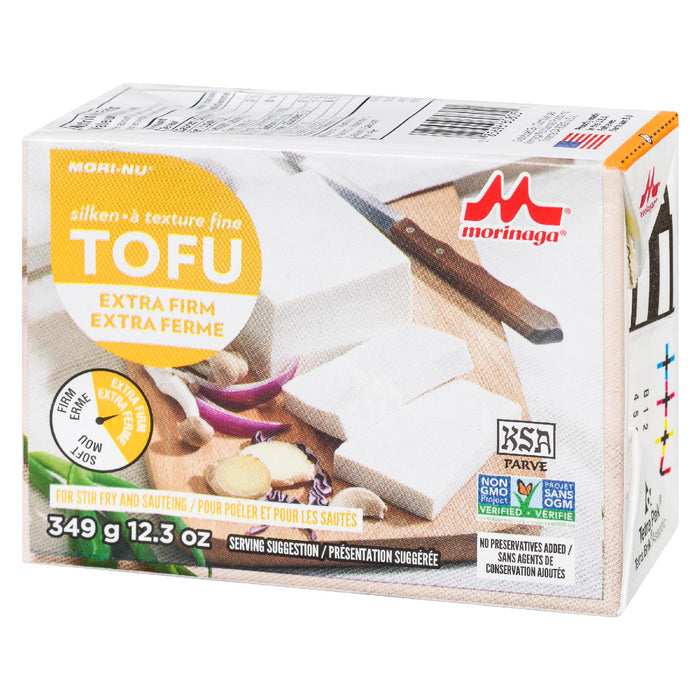 MORINAGA MORI NUDE TOFU EXTRA FIRM FINE TEXTURE, 349 G