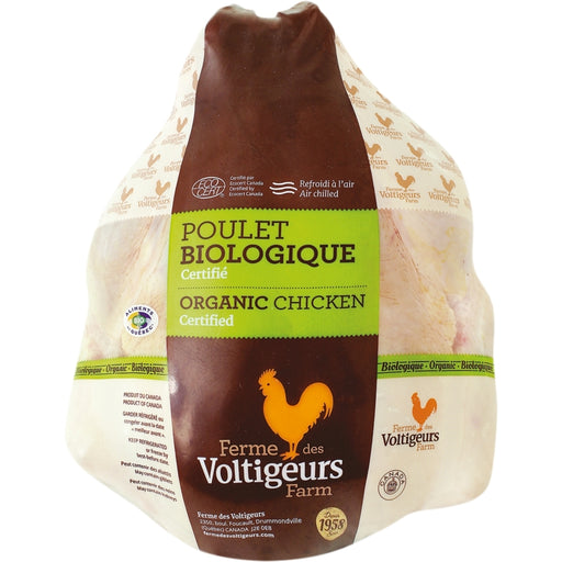 FERMES DES VOLTIGEURS, POULET BIOLOGIQUE, 1.65 KG