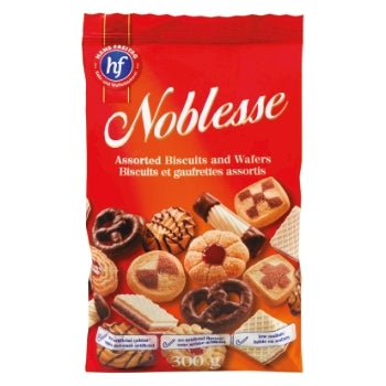 HANS FREITAG, NOBLESSE BISCUITS ET GAUFRETTES ASSORTIS, 300 G