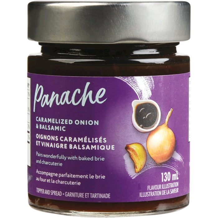 PANACHE, TARTINADE AUX OIGNONS CARAMÉLISÉS & VINAIGRE BALSAMIQUE, 130 ML
