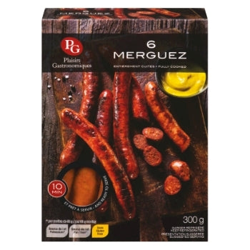 PG, SAUCISSE MERGUEZ, 300 G