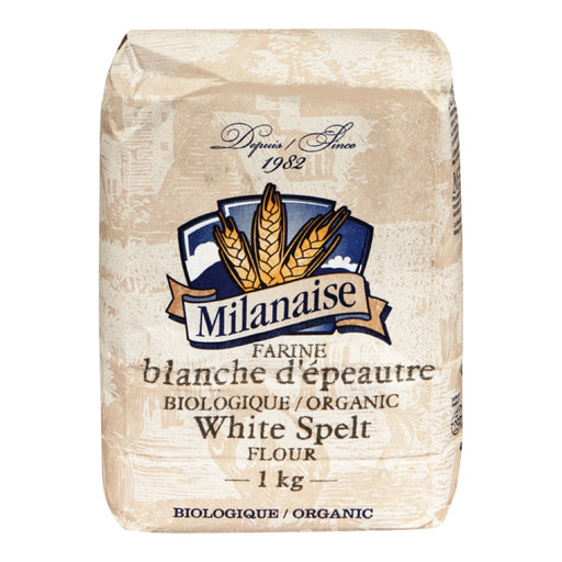 MILANAISE, FARINE BLANCHE D' ÉPEAUTRE BIOLOGIQUE, 1KG