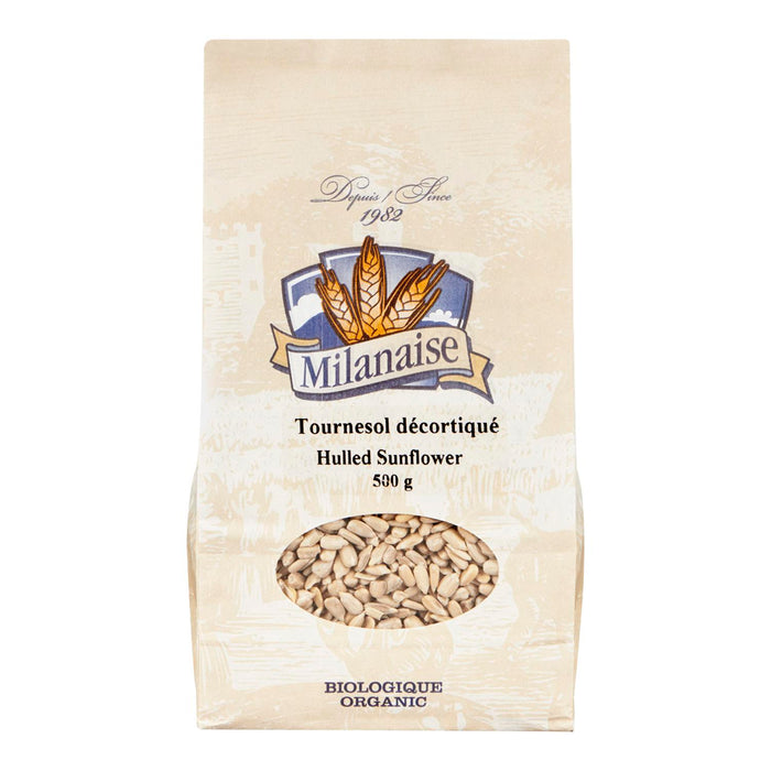 MILANAISE, TOURNESOL DÉCORTIQUÉ BIOLOGIQUE, 500G
