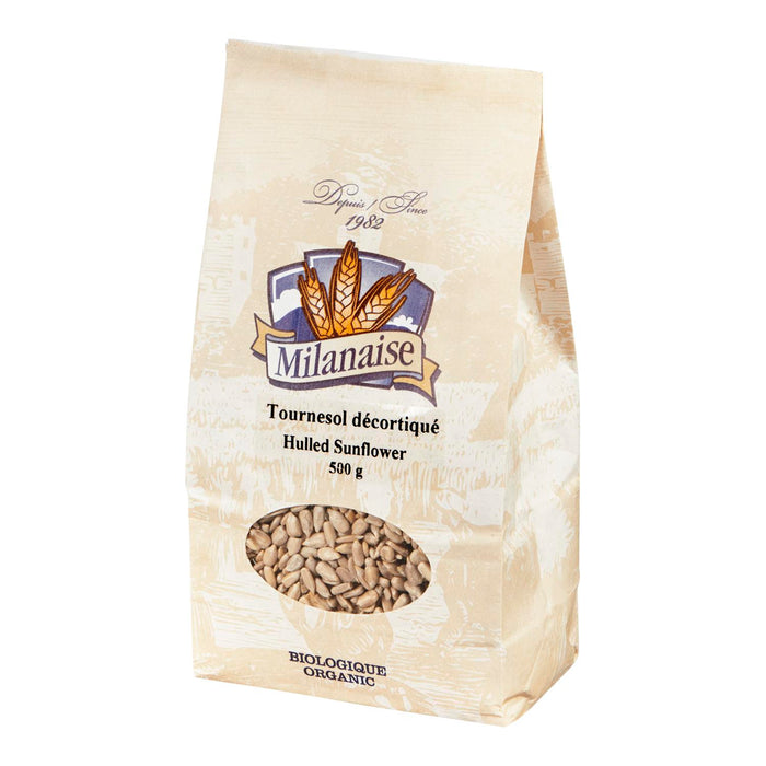 MILANAISE, TOURNESOL DÉCORTIQUÉ BIOLOGIQUE, 500G
