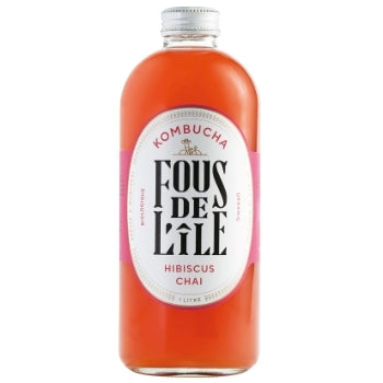 FOUS DE L'ILE, KOMBUCHA BIO HIBISCUS CHAI, 1 L— Marché Nuvo