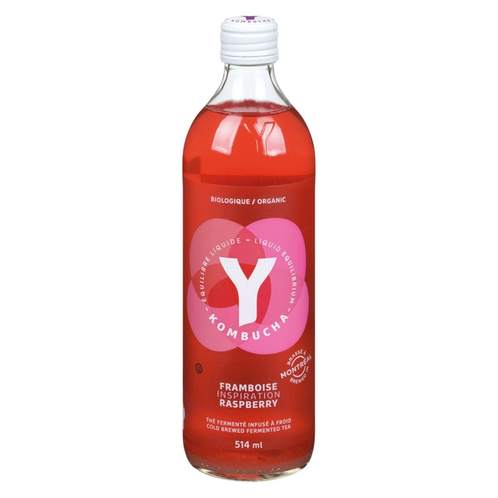 Y KOMBUCHA, INSPIRATION SAVEUR FRAMBOISE BIO, 514 ML